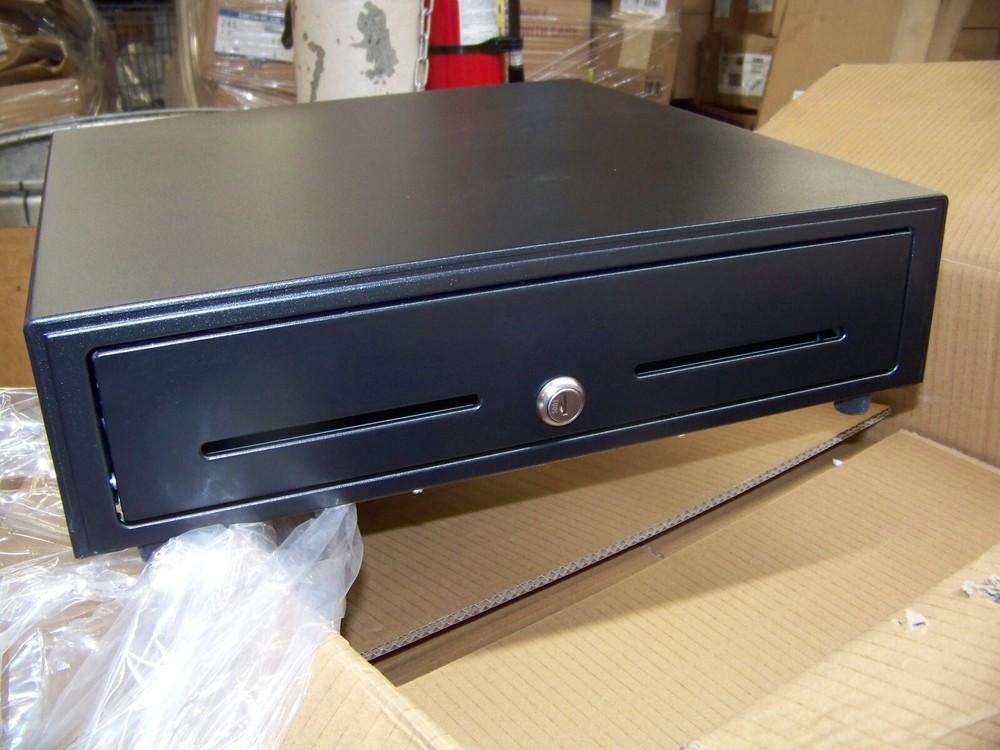 ECH Cash Drawer 8 Coin 5-Bill 16″ Black CC-410-B2-5B8C New