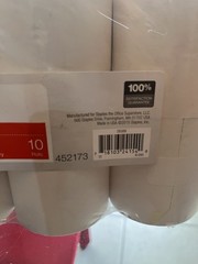 10-Pk Point Plus 3″ x 90′ Carbonless 2-Ply Cash Register POS Paper Roll Tape New
