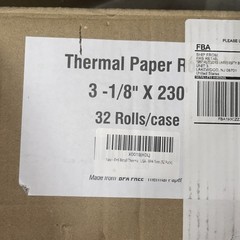 New 32 Roll Thermal Cash Register Pos Paper Rolls 3 1/8 X 230 Inch