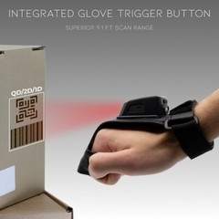 Bluetooth Glove 2D/1D/QR Barcode Scanner FOR iPhone/iPad, Cradle, x2 Battery!🔥⭐