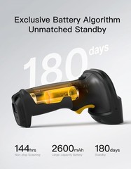 Inateck 2D Wireless Bluetooth Barcode & QR Code Scanner w/ AI APP & SD