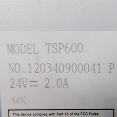 NEW Star TSP600 203DPI Direct Thermal Receipt Printer 100mm/Second Black