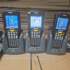 Lot 3 Motorola Zebra Symbol MC32NO Mobile Computer Barcode Scanner Bundle Workin
