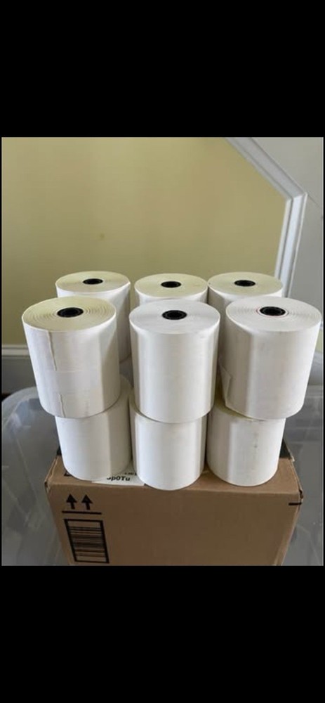 Twelve 3” rolls of Register, Adding machine, Calculator Tape – Non-thermal