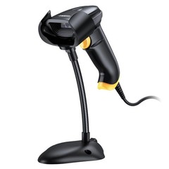 TEEMI 2D Barcode Scanner w/ Smart Stand, USB Handheld Automatic QR Data Matrix P