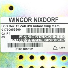 Wincor Nixdorf 1750059600 Zoll LCD Box 12″ Autoscaling DVI Replacement Screen