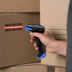 3 in 1 Bluetooth 2.4GHz Wireless Wired 1D 2D Barcode Scanner USB QR Code Reader