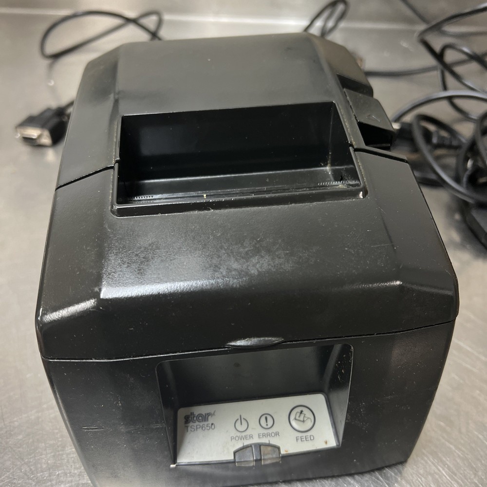 Star Micronics TSP650 Thermal Receipt Printer w/Power Adapter And USB Cable