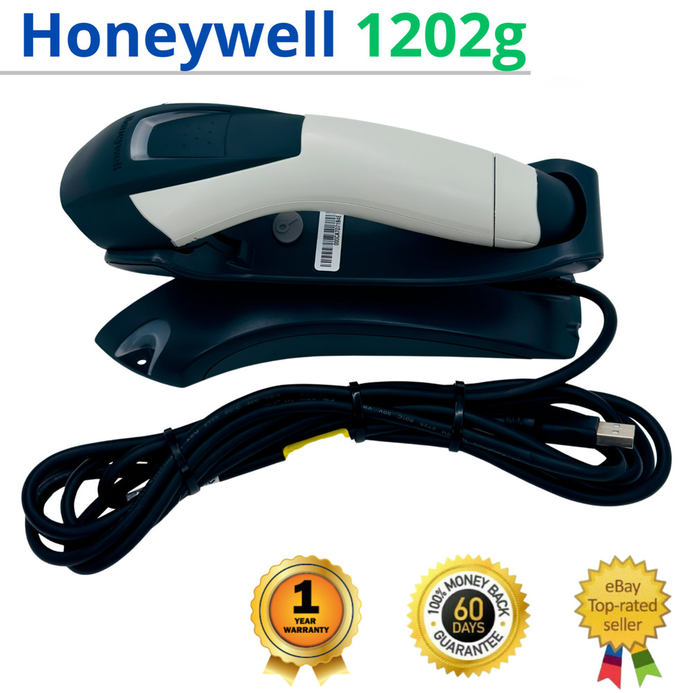 Honeywell Voyager 1202G Barcode Scanner w/Cradle & USB Cable – 1 YEAR WARRANTY🔥