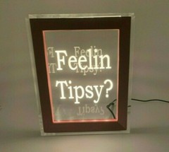 Personalized Tip Box Raffle Fund Raiser Donation Jar Engraved Light Changing LED