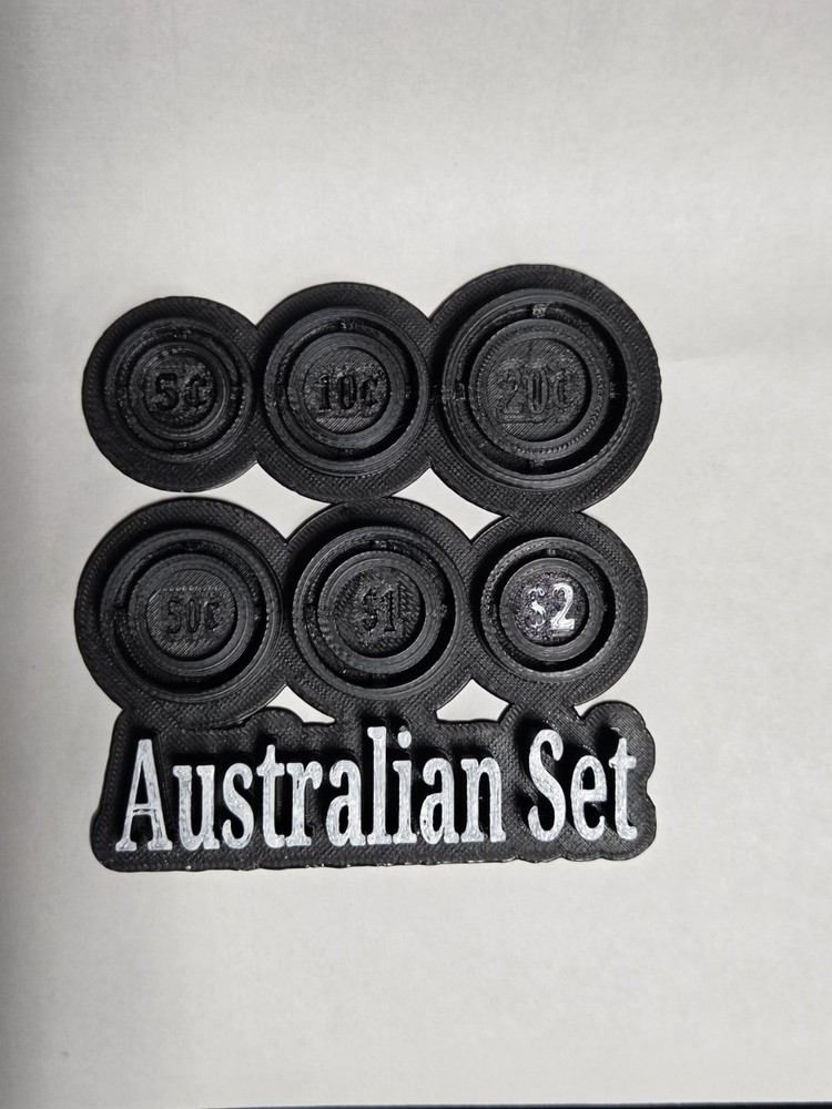 Twist Crimp Coin Roll Crimper Australian Set $0.05 $0.10 $0.20 $0.50 $1.00 $2