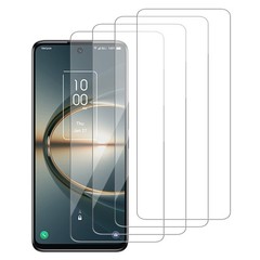 [4 Pack Glass Screen Protector Compatible for TCL 30 V 5G [9H Hardness]-HD Sc…