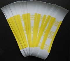 50 – Yellow $1,000 Cash Money Self-Sealing Straps Currency Bands