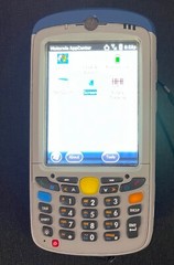 Motorola MC55A0-H80SWRQA9WR Handheld Computer Barcode Scanner – Grey A1