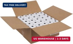 2-1/4 x 230′ 1-Ply Thermal Paper (50 Rolls) BPA Free Cash Register Tape for Shar