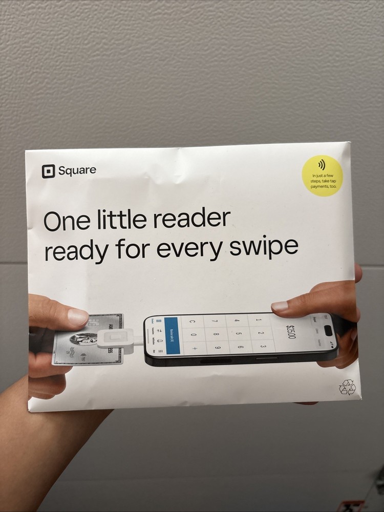 Square Credit Card Reader, Tap And Swipe Supported