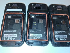 Lot 6 Bluebird EF400 Devices for Parts /Repair Two RFR900 ONE 1SC – EF400 Cradle