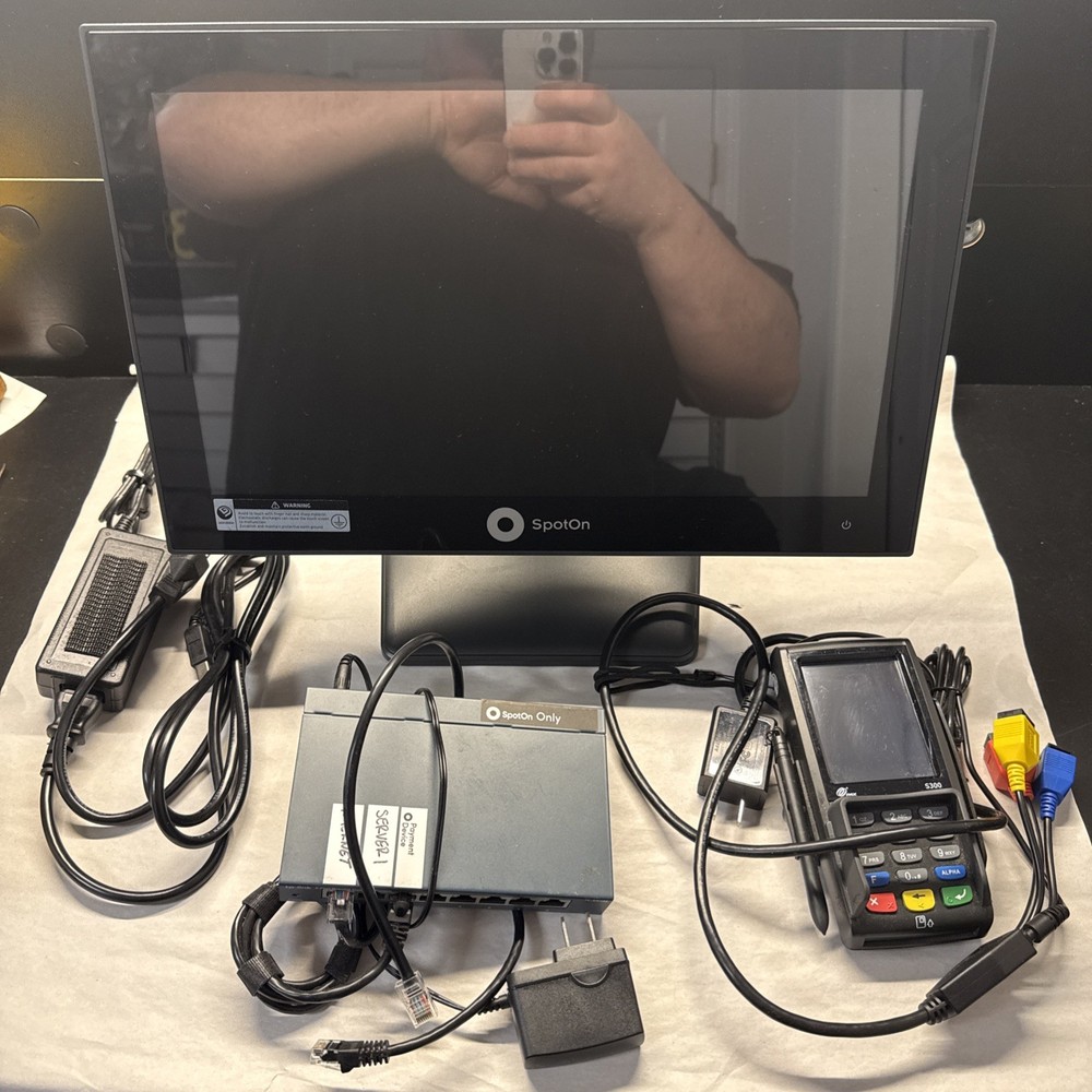 SpotOn Apexa GW 15″ Point Of Sale System Router Card Reader Tested