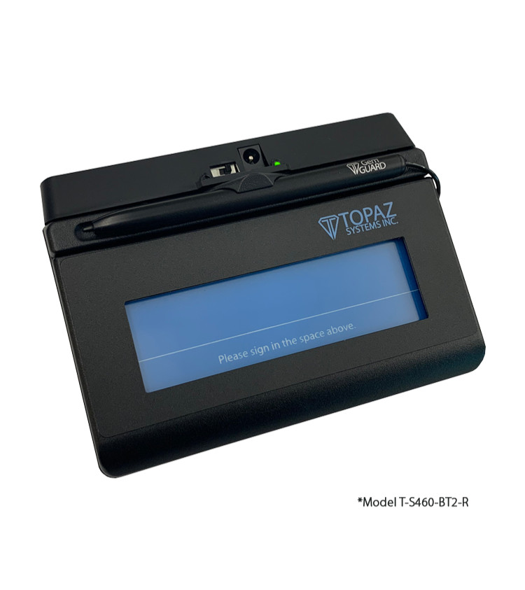 Topaz Systems SigLite 1×5 T-S460-BT2-R Bluetooth Signature Pad – NOB