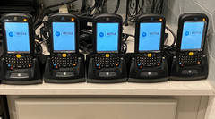 5+2 LOT Motorola MC55A0 Rugged PDA 2D Scanner Touch Display Wi-Fi + 5 Cradle/Pwr