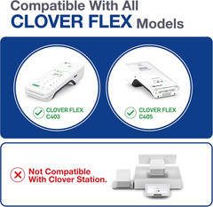 Clover Flex Paper Rolls – 10 Rolls – 2 1/4’’ X 50’- 48 GSM – Clover Flex Receipt