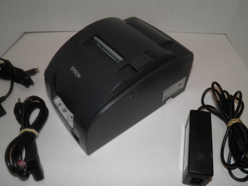 EPSON TM-U220B (653) M188B Kitchen/Bar POS Receipt Printer Ethernet w AC Adapter