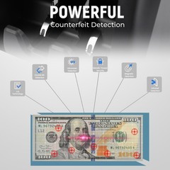 NUCOUN VS-35 Mixed Denomination Money Counter Machine,with Reject Pocket,Supp…