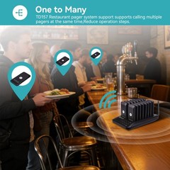 Retekess TD157 Restaurant Pager System Guest Queuing 40 Buzzer For Food Trailer