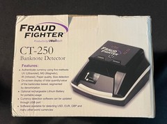 Fraud Fighter CT-250 Digital Counterfeit Detector-NEW