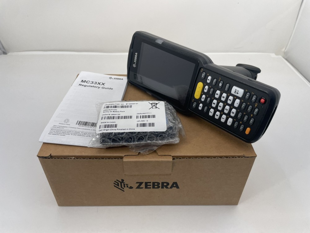 Zebra MC3300 4″ Computer Barcode 2D Scanner BT Gun Android MC330K-GI3HA3US01 New