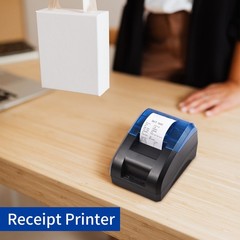 58mm Thermal Receipt Printer Desktop USB&BT Wireless Connection Printer Bar AOQO