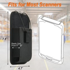 Heavy-Duty Portable Scanner Holster with Secure Belt Clip for Handheld Devices