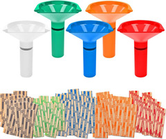 Coin Counters & Coin Sorters Tubes Set of 5 Color-Coded Coin Tubes and Assorted