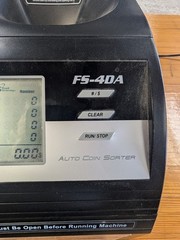 Royal Sovereign Digital 4-Row Electric Coin Sorter FS-4DA – Black TESTED & WORKS