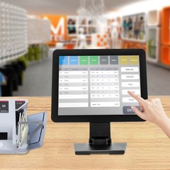 Retail Cash Register Machine Display Countertop Cash Register Display Screen