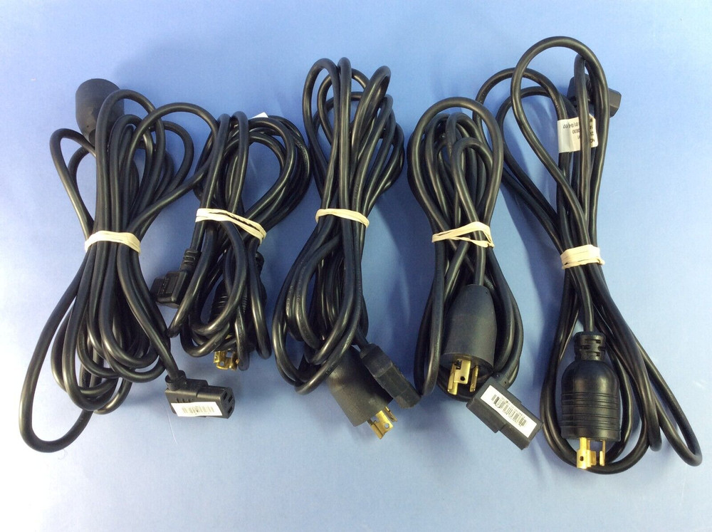 (Lot of 5) NCR Power Cable 250-0023191 L5-15P Twist Lock 125V 15A to Device