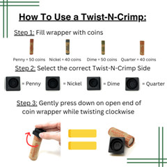 Nested Box of 40 Coin Wrappers with Twist-N-Crimp Included – N.F. String