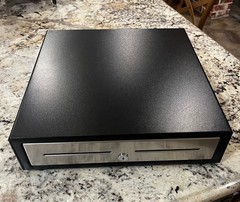 APG Vasario Cash Drawer 24V VBS320-BL1616 – Never Used – Open Box