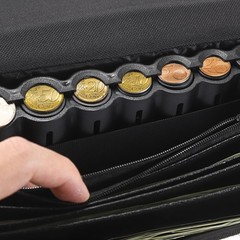 Euro Coin Holder Dispenser Fanny Pack Banknote Waiters Purse Organizer Belt