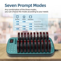 Retekess TD167A AM Restaurant Pager Calling System Guest Queuing 20 Buzzer Cafes
