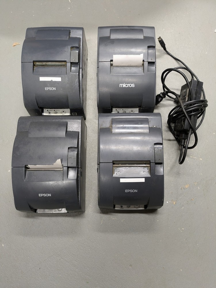 Epson TM-U220B M188B Kitchen Receipt Printer Lot Of 4 Read Description!!!