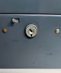 Vintage Steelmaster Art Steel Co. lock box NO KEY foam lining industrial metal