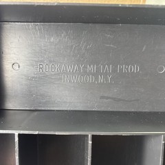 Metal Cash Box with Tray No Key For Lock 4″ x 7.75″ x 11″ Rockaway Metal Prod Co
