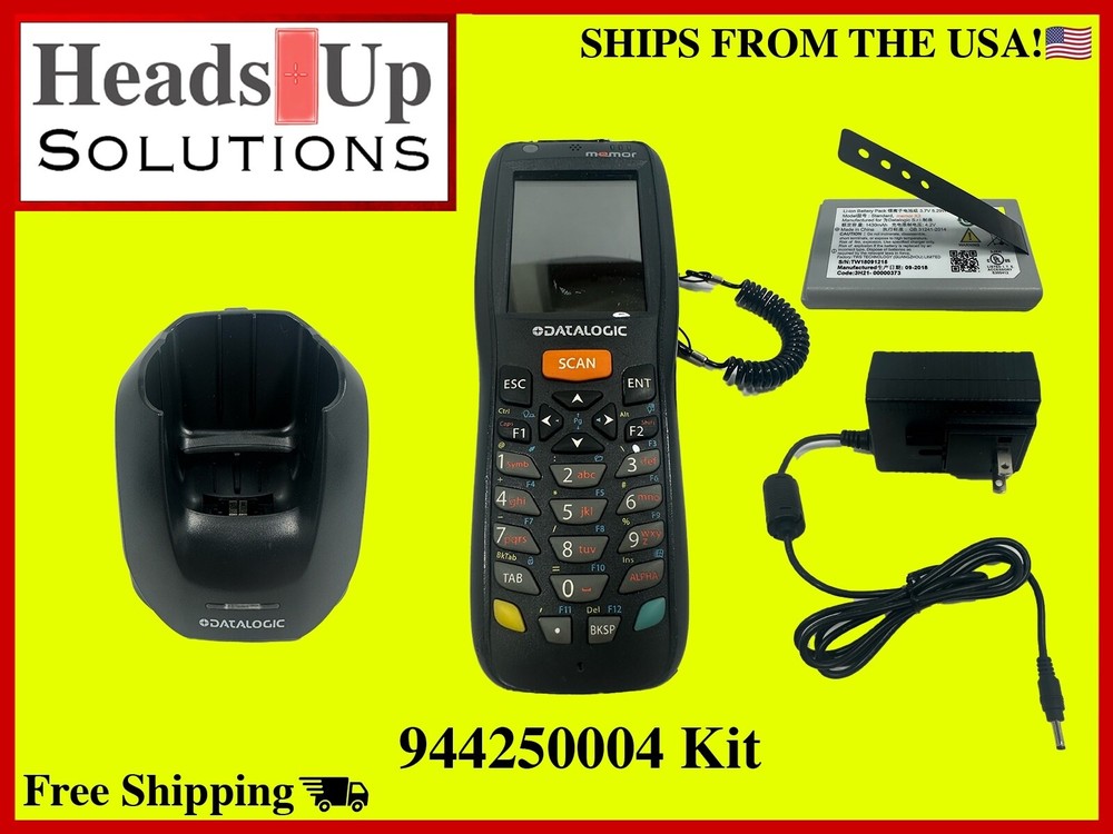944250004 Datalogic Memor X3 Mobile Barcode Scanner Kit / Used/ Tested/ Working