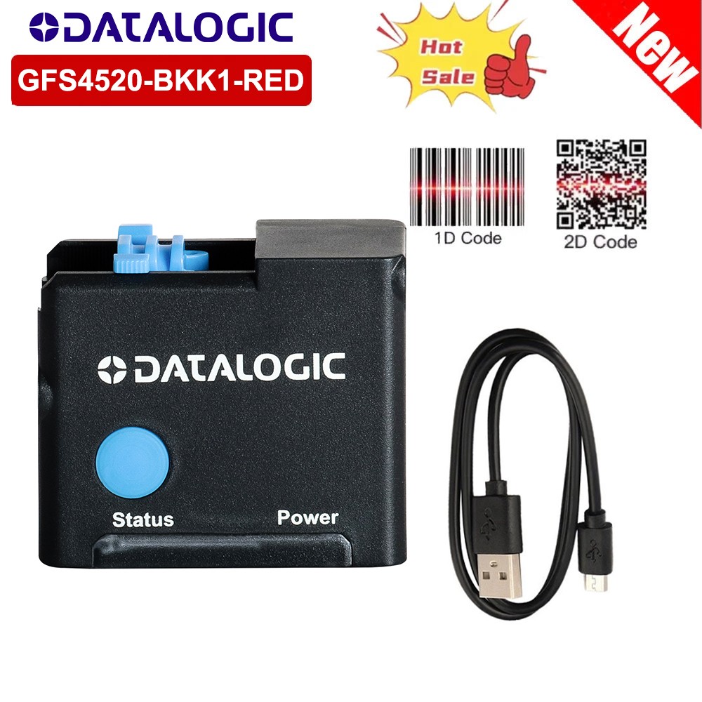 Datalogic GFS4520-BKK1-RED Fixed Automatic USB Barcode Scanner 1D+2D Code Reader