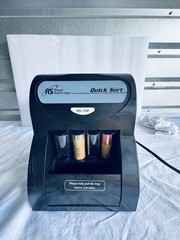 Royal Sovereign Quick Sort QS-1AC Electric Coin Sorter Counter 200-Coin Cap