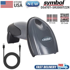Symbol Motorola DS6707 2D/1D/QR Handheld Imager Barcode Scanner with USB Cable