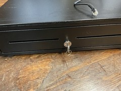 APG Metal Electronic Cash Drawer Minota 16″ Black w/ 1 Key