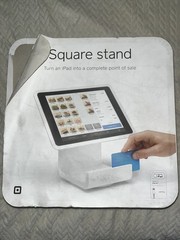 Square Stand for iPad Air — Lightning Connector White Model #S025 – New