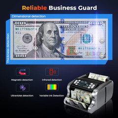 IMC09 Mixed Denomination Money Counter Machine, Value Counting, UV/MG/IR/MT Bill